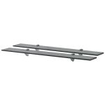 Rafturi suspendate, 2 buc., 80 x 10 cm, sticlă, 8 mm GartenMobel Dekor