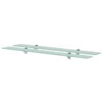 Rafturi suspendate, 2 buc., 90 x 20 cm, sticlă, 8 mm GartenMobel Dekor