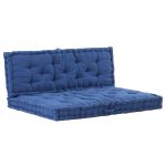 Perne pentru canapea din paleți, 2 buc., bleu, bumbac GartenMobel Dekor