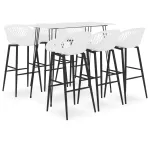 Set mobilier de bar, 7 piese, alb GartenMobel Dekor