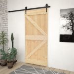 Ușă glisantă cu set feronerie, 80 x 210 cm, lemn masiv de pin GartenMobel Dekor