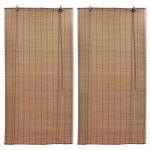 Jaluzele din bambus tip rulou, 2 buc., maro, 100 x 160 cm GartenMobel Dekor