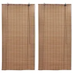 Jaluzele din bambus tip rulou, 2 buc., maro, 120 x 220 cm GartenMobel Dekor