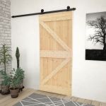 Ușă glisantă cu set feronerie 100x210 cm, lemn masiv de pin GartenMobel Dekor