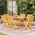 Set mobilier de grădină, 7 piese, lemn masiv de tec GartenMobel Dekor