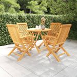 Set mobilier de grădină, 5 piese, lemn masiv de tec GartenMobel Dekor
