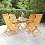 Set mobilier de grădină, 5 piese, lemn masiv de tec GartenMobel Dekor