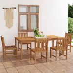 Set mobilier grădină, 7 piese, lemn masiv de tec GartenMobel Dekor
