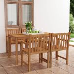 Set mobilier grădină,5 piese,lemn masiv de tec GartenMobel Dekor