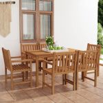 Set mobilier grădină,7 piese,lemn masiv de tec GartenMobel Dekor