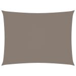 Parasolar gri taupe 5x7 m țesătură oxford dreptunghiular GartenMobel Dekor