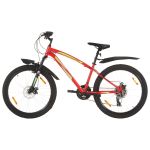 Bicicletă montană cu 21 viteze, roată 26 inci, 42 cm, roșu GartenMobel Dekor