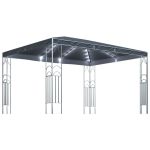 Pavilion cu șir de lumini LED, antracit, 400x300 cm GartenMobel Dekor