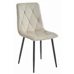 Scaun bucatarie/living, Artool, Libra, catifea, metal, bej si negru, 44x40x88.5 cm GartenVIP DiyLine