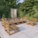 Set mobilier de grădină, 6 piese, maro miere, lemn masiv de pin GartenMobel Dekor