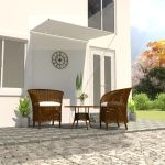 Copertină retractabilă, crem, 150 x 150 cm GartenMobel Dekor