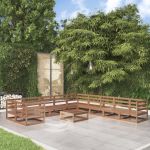 Set mobilier de grădină, 11 piese, lemn masiv de pin GartenMobel Dekor