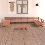 Set mobilier de grădină, 11 piese, lemn masiv de pin GartenMobel Dekor