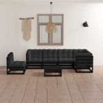 Set mobilier de grădină cu perne, 7 piese, lemn masiv de pin GartenMobel Dekor
