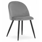 Scaun bucatarie/living, Artool, Bello, catifea, metal, gri, 46x42.5x76.5 cm GartenVIP DiyLine