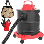 RESIGILAT - Set Curatare Semineu, Soba cu Aspirator Cenusa, Manusi si Geanta Textila de Lemne, Functie de Suflare si Aspirare, Putere 1600W, Rezervor 20L