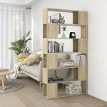 Bibliotecă/Separator cameră, stejar sonoma, 100x24x188 cm GartenMobel Dekor