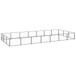 Padoc pentru câini, negru, 21 m², oțel GartenMobel Dekor