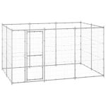 Padoc câini de exterior, 7,26 m², oțel galvanizat GartenMobel Dekor