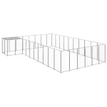 Padoc pentru câini, argintiu, 19,36 m², oțel   GartenMobel Dekor
