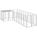 Padoc pentru câini, argintiu, 6,05 m², oțel   GartenMobel Dekor