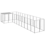 Padoc pentru câini, argintiu, 7,26 m², oțel   GartenMobel Dekor