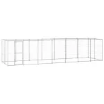 Padoc pentru câini de exterior, 16,94 m², oțel galvanizat GartenMobel Dekor