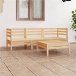Set mobilier de grădină, 4 piese, lemn masiv de pin GartenMobel Dekor