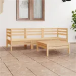 Set mobilier de grădină, 4 piese, lemn masiv de pin GartenMobel Dekor