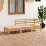 Set mobilier de grădină, 3 piese, lemn masiv de pin GartenMobel Dekor