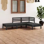 Set mobilier de grădină, 4 piese, lemn masiv de pin GartenMobel Dekor