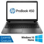 Laptop Refurbished HP ProBook 450 G3, Intel Core i3-6100U 2.30GHz, 8GB DDR3, 256GB SSD, DVD-RW, 15.6 Inch, Tastatura Numerica, Webcam + Windows 10 Home NewTechnology Media