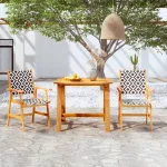 Set mobilier de grădină, 3 piese, lemn masiv de acacia GartenMobel Dekor