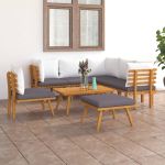 Set mobilier de grădină cu perne, 8 piese, lemn masiv acacia GartenMobel Dekor