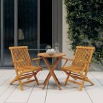 Set mobilier de grădină, 3 piese, lemn masiv de tec GartenMobel Dekor