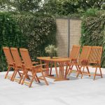 Set mobilier de grădină, 7 piese, lemn masiv de eucalipt GartenMobel Dekor
