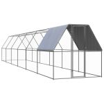 Coteț de exterior pentru păsări, 2x12x2 m, oțel zincat GartenMobel Dekor