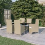 Set de mobilier pentru grădină, cu perne, 7 piese, bej GartenMobel Dekor