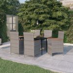 Set de mobilier pentru grădină, cu perne, 7 piese, gri GartenMobel Dekor