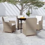 Set de mobilier pentru grădină, 5 piese, maro GartenMobel Dekor
