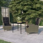 Set mobilier de grădină, 3 piese, maro GartenMobel Dekor
