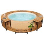 Mobilier de împrejmuire spa, 273x53 cm, lemn masiv de acacia GartenMobel Dekor