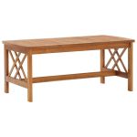 Masă de cafea, 102 x 50 x 43 cm, lemn masiv de acacia GartenMobel Dekor
