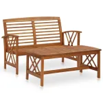 Set mobilier de grădină, 2 piese, lemn masiv de acacia GartenMobel Dekor