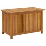 Ladă de depozitare grădină, 90x50x58 cm, lemn masiv de acacia GartenMobel Dekor